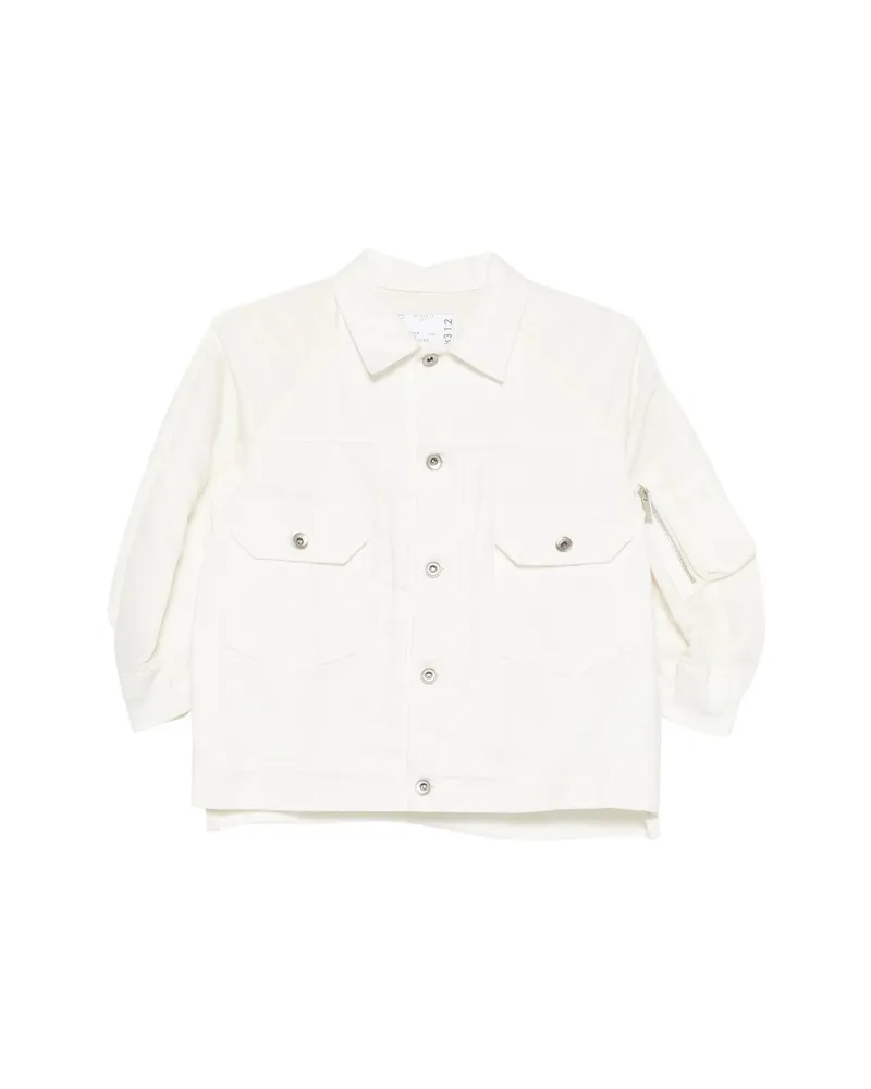 Sacai Flap Pocket Jacket White