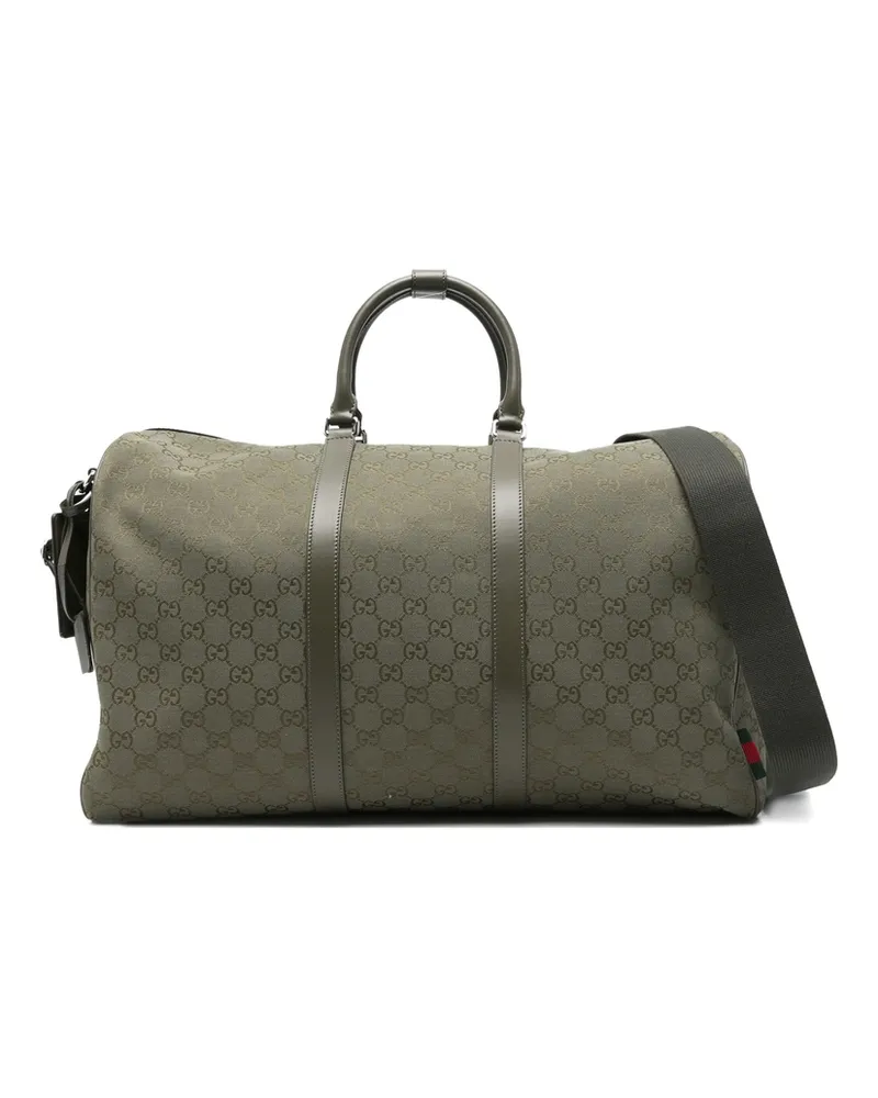 Gucci Medium GG Monogram Duffel Bag Green