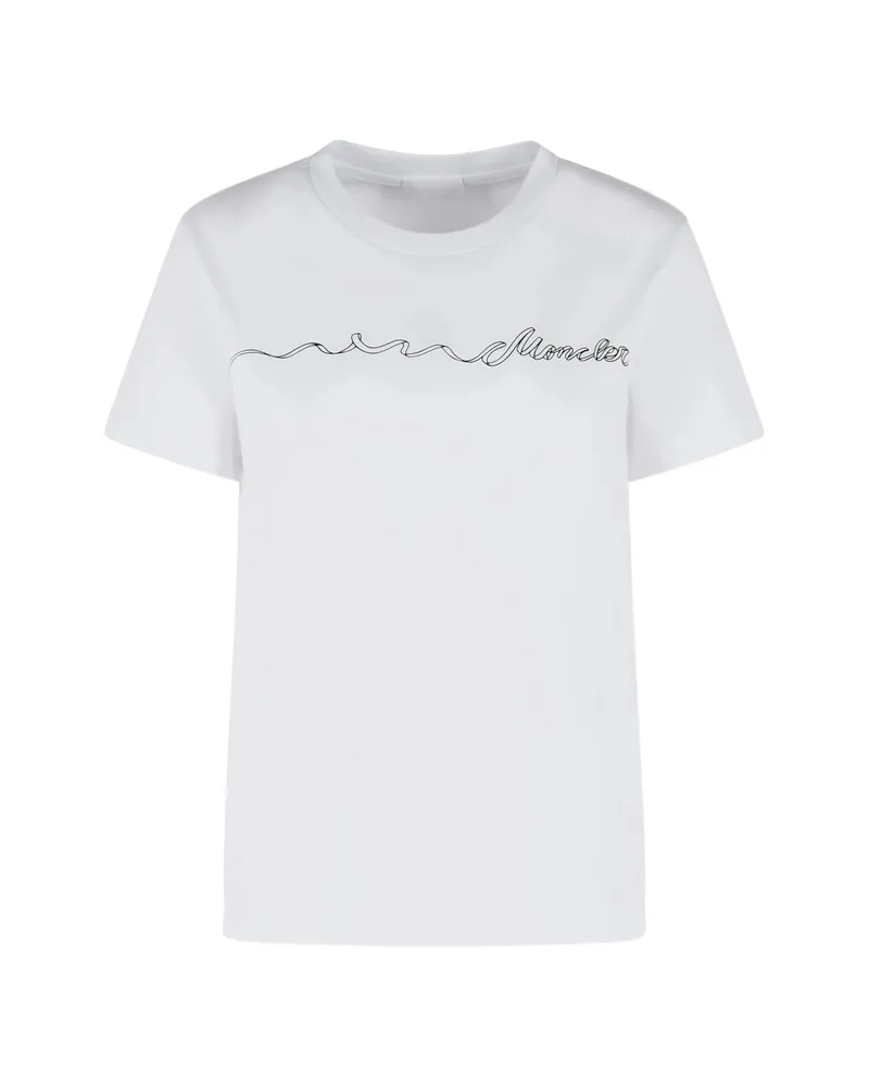 Moncler Logo-patch T-shirt White