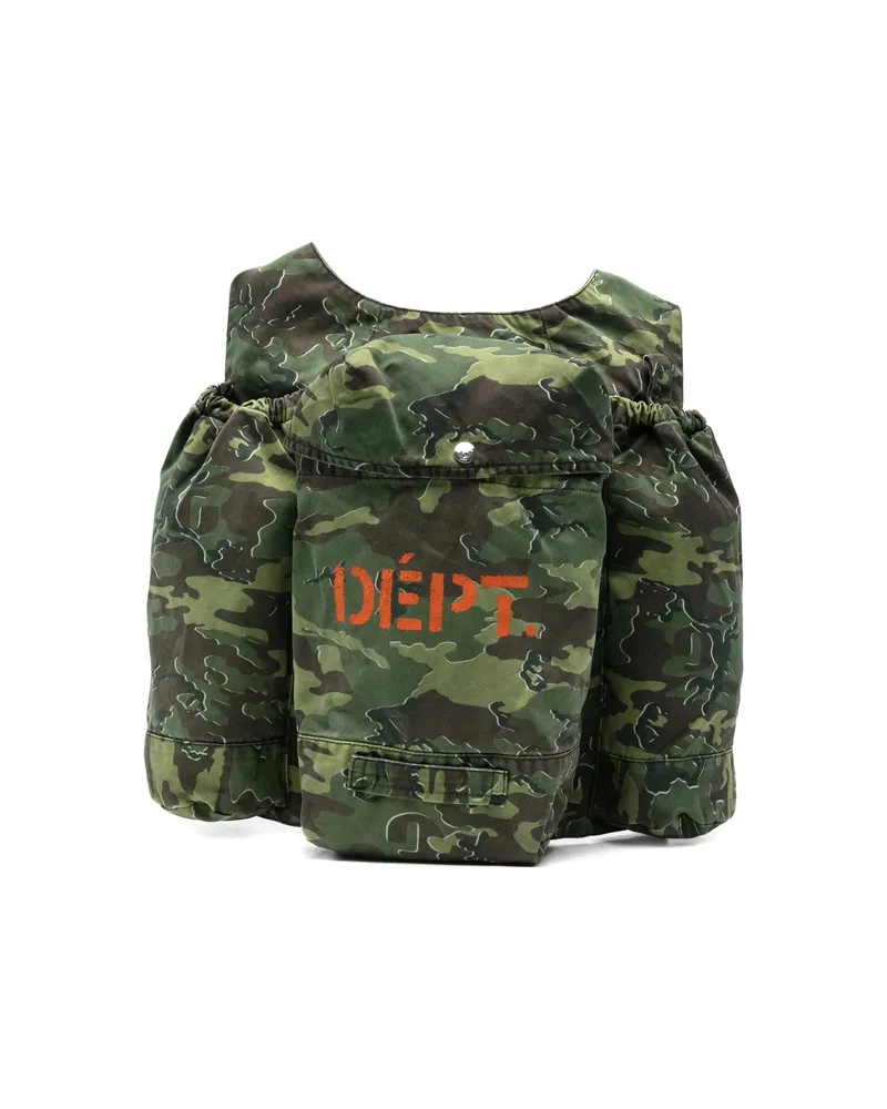 GALLERY DEPT. Camouflage-print Vest-style Backpack Green