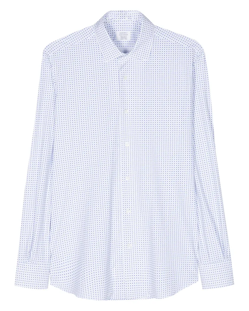MAZZARELLI Geometric-pattern Shirt White