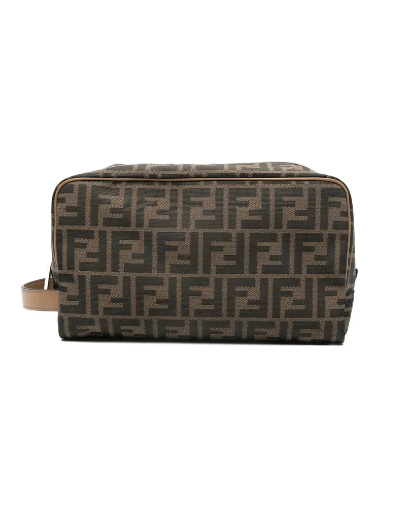 Fendi FF-motif Wash Bag Black