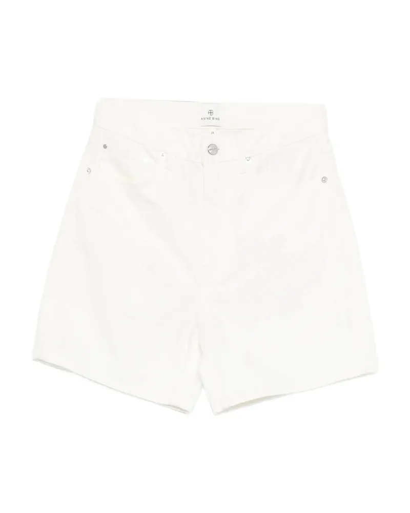 Anine Bing Button Shorts Neutrals