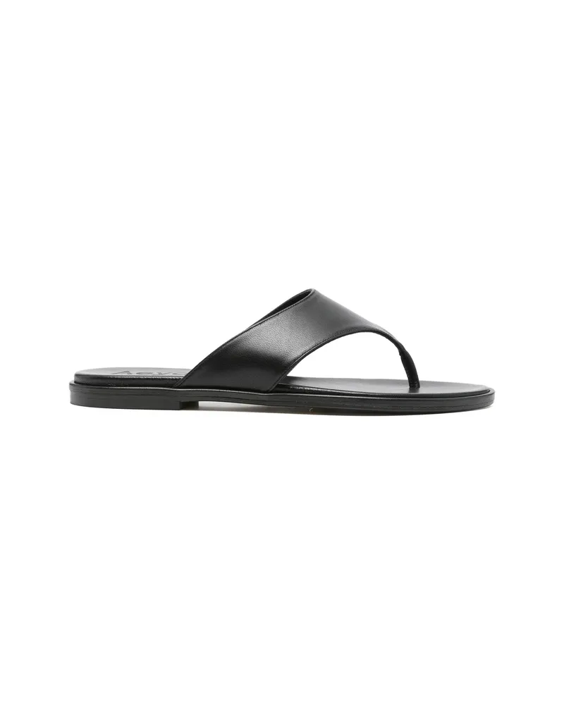 aeyde Amaya Flat Sandals Black