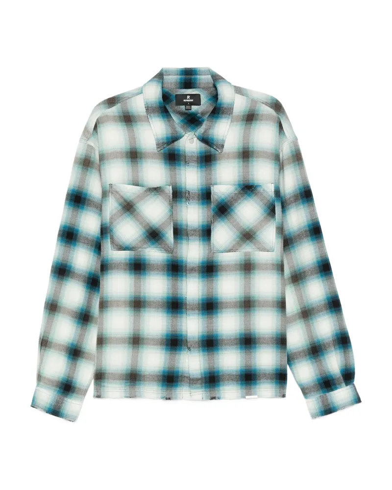 REPRESENT Plaid Shirt White