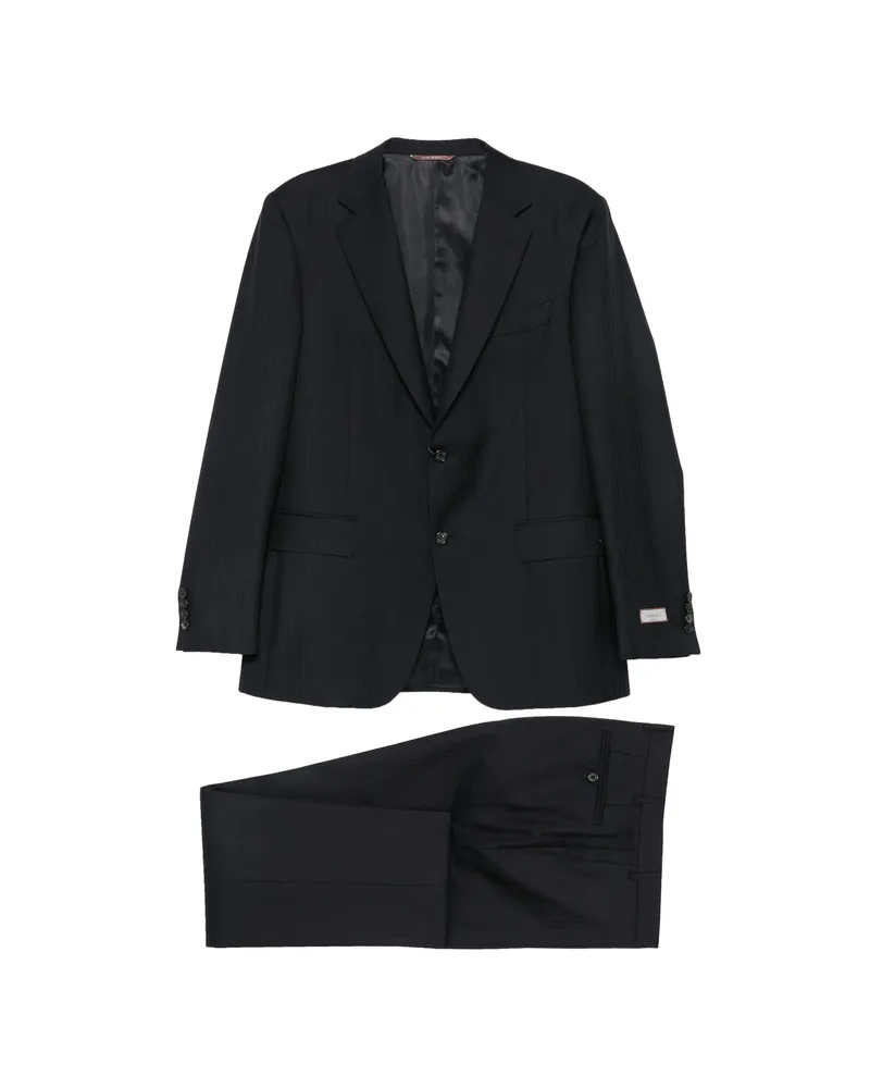 Canali Notched-lapel Single-breasted Suit Blue