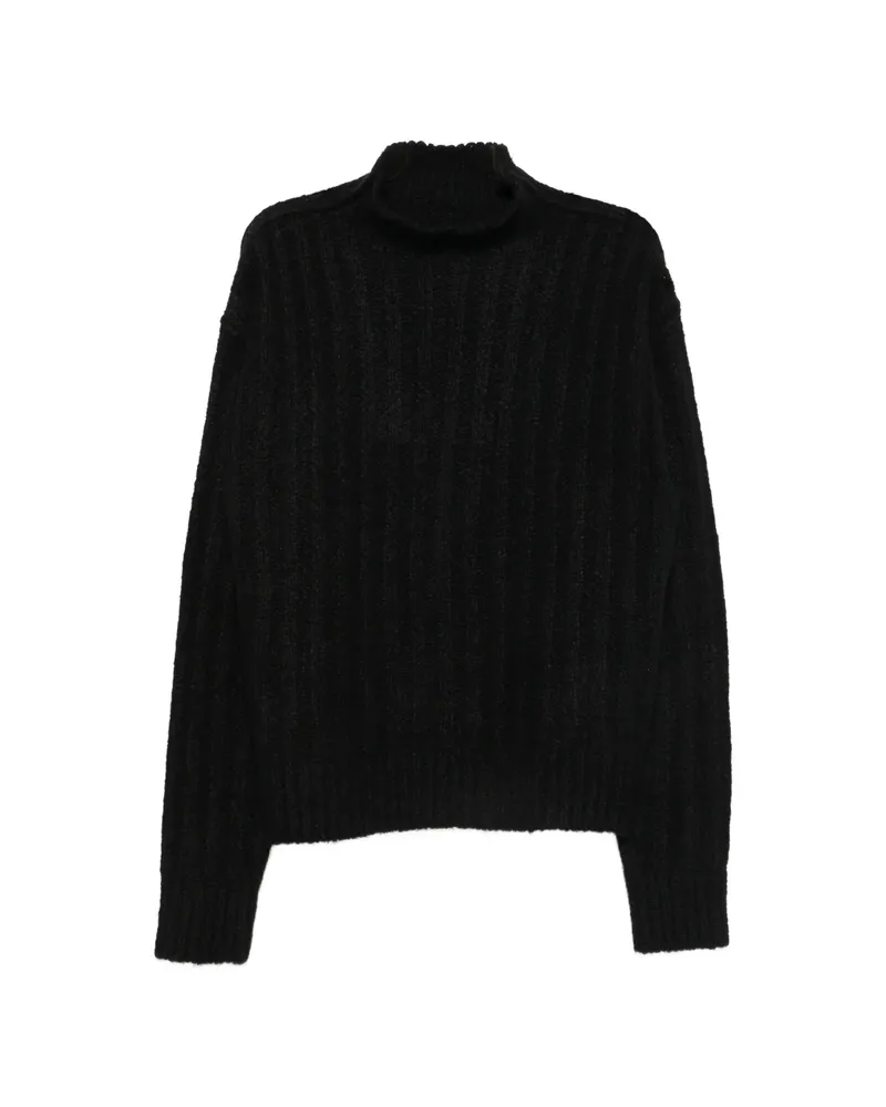Rick Owens Side-slit Sweater Black