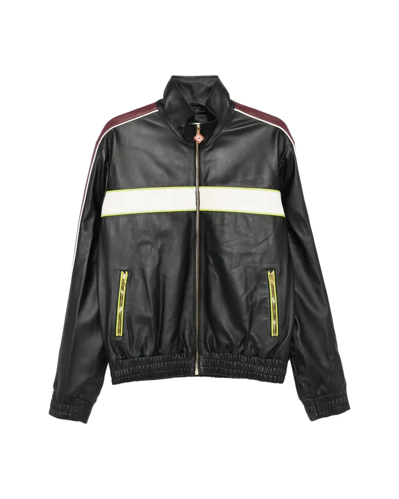 Casablanca Paris Stripe Zip Jacket Black