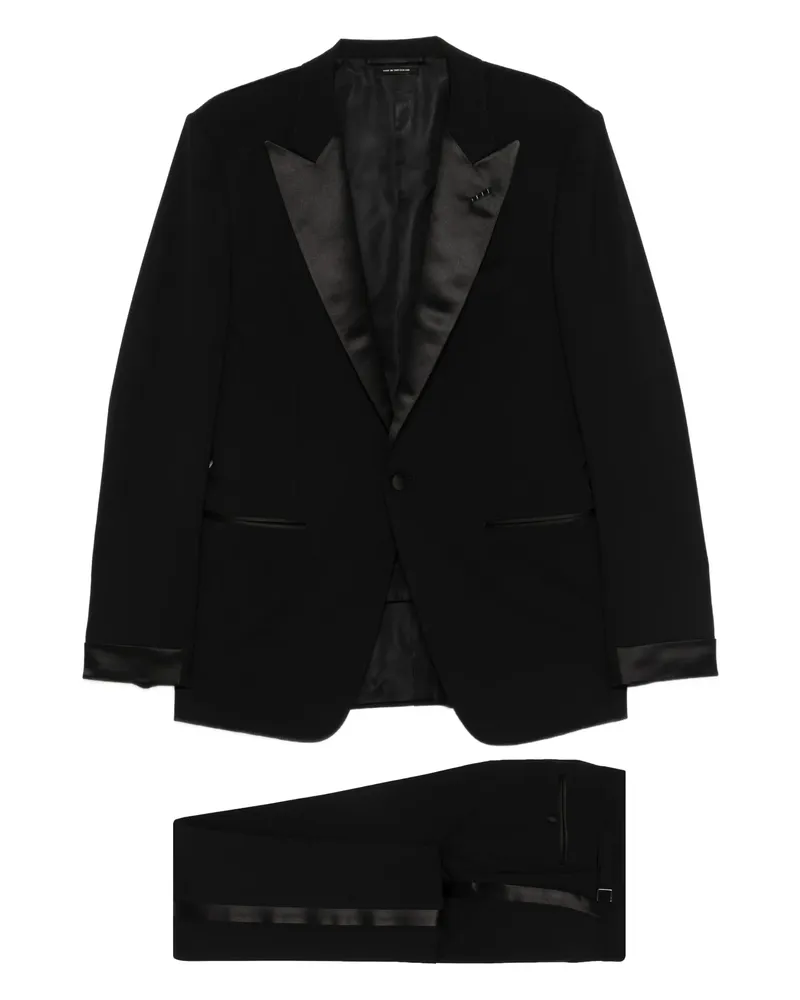 Tom Ford Shawl-lapels Suit Black