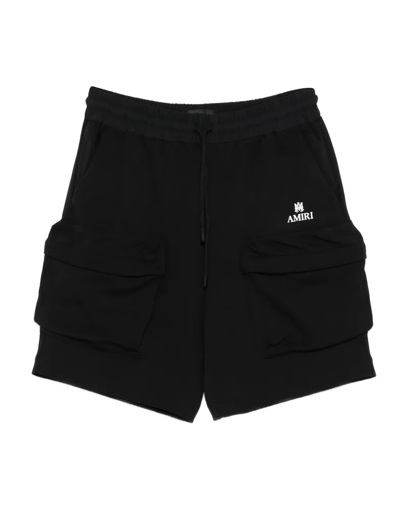 Amiri Drawstring-waist Cargo Track Shorts Black