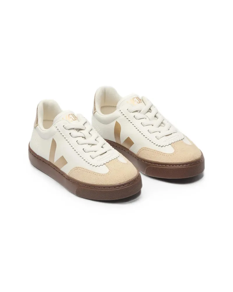 VEJA Logo-patch Panelled Sneakers White