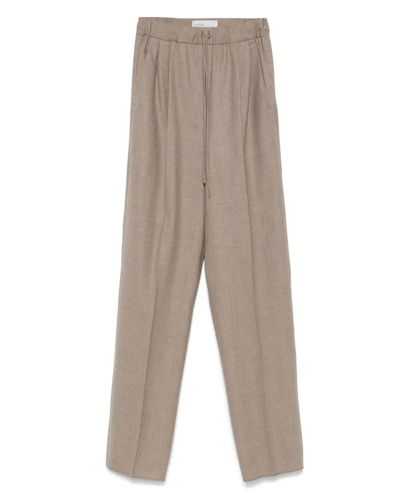 Max Mara High-waisted Trousers Brown