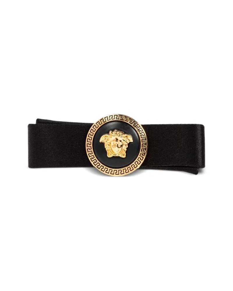 Versace Gianni Ribbon Hair Clip Black