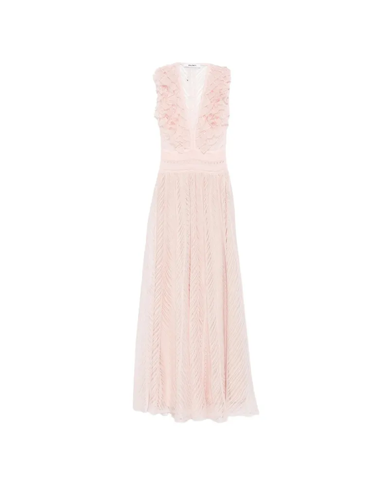Antonino Valenti Edera Ruffle-detail Midi Dress Pink