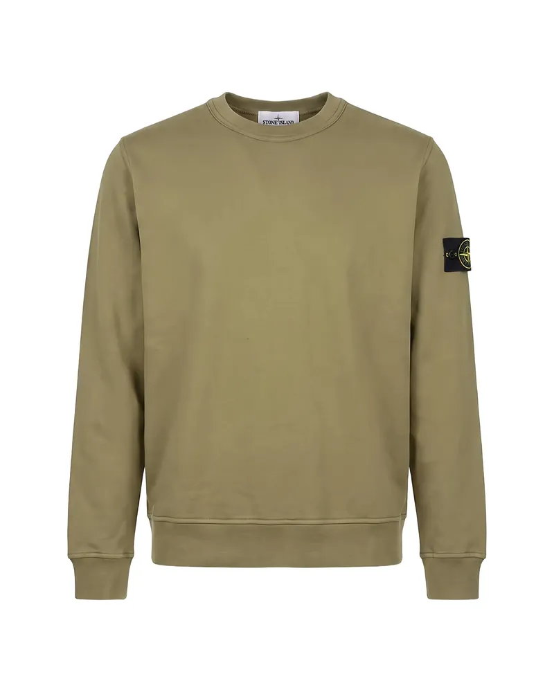 Stone Island Logo-patch Sweater Green