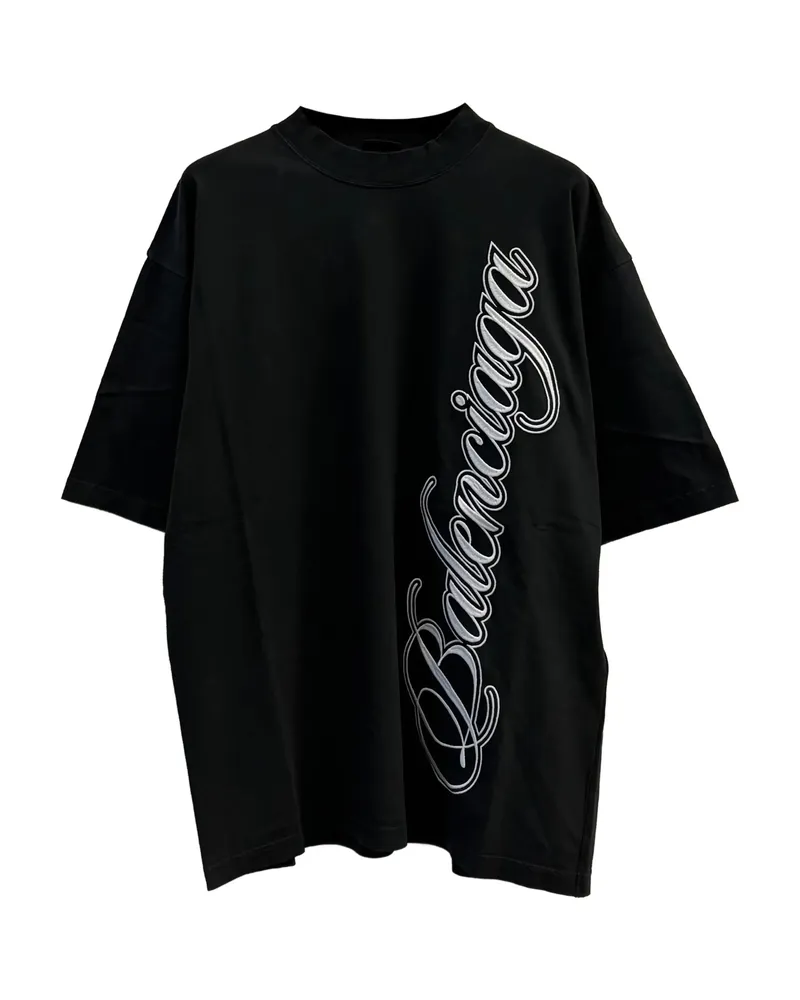 Balenciaga Logo-detail T-shirt Black