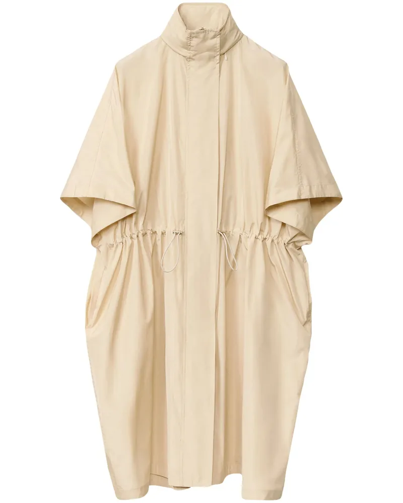 Fabiana Filippi Short-sleeved Cape Neutrals