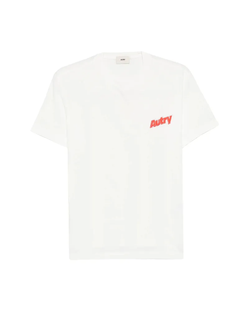 AUTRY Logo-print T-shirt White