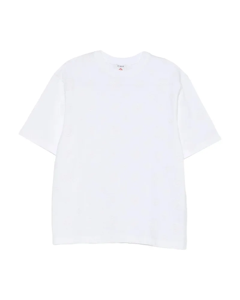 Casablanca Paris Patterned T-shirt White