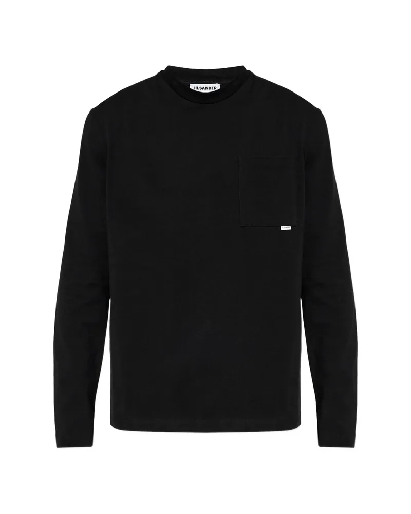 Jil Sander Chest-pocket Long-sleeve T-shirt Black