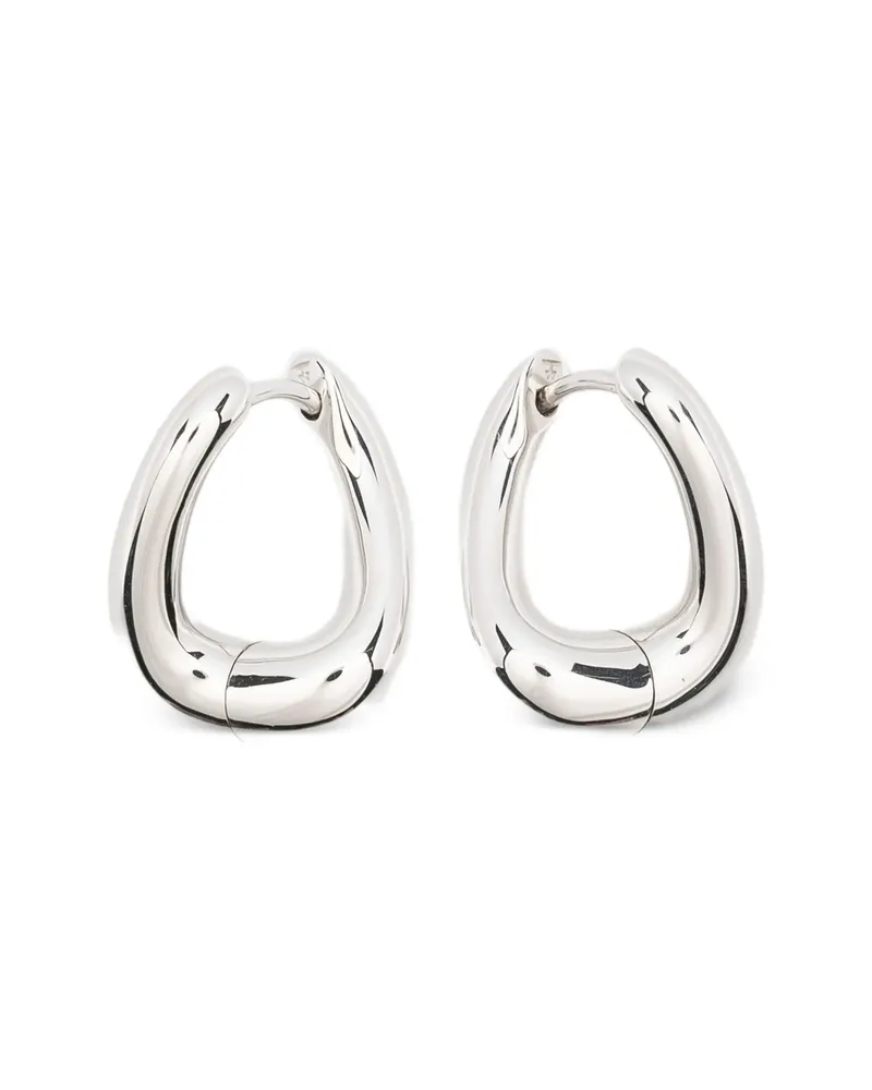 Tom Wood Twist Hoop Earrings Silver