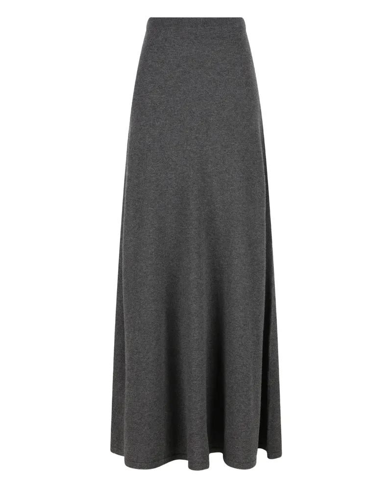 Balenciaga Pleated A-line Skirt Grey