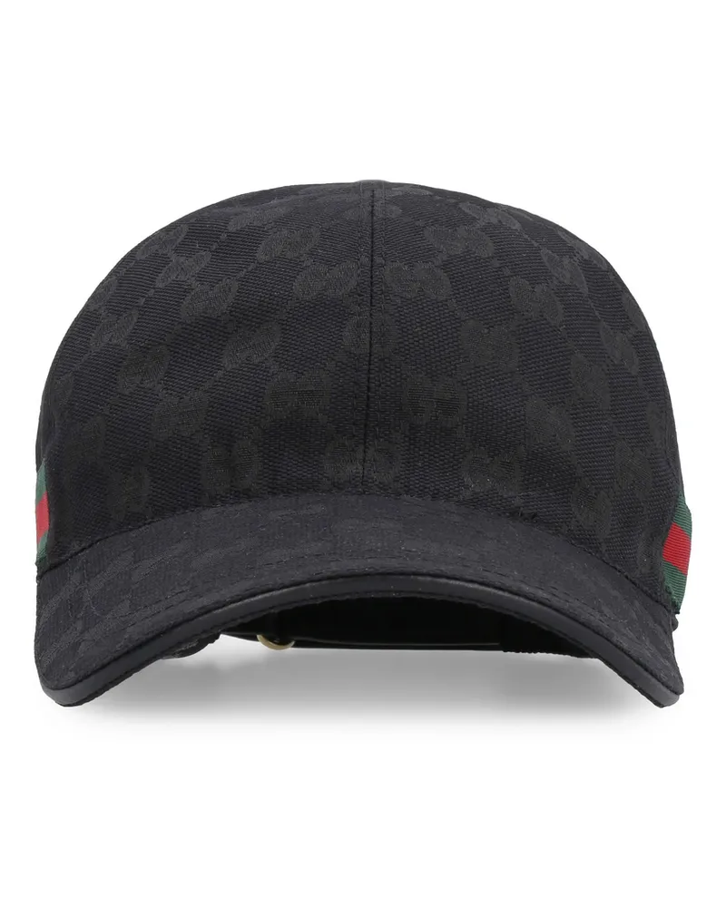 Gucci GG SUPREME WEB BASEBALL CAP BLK Black