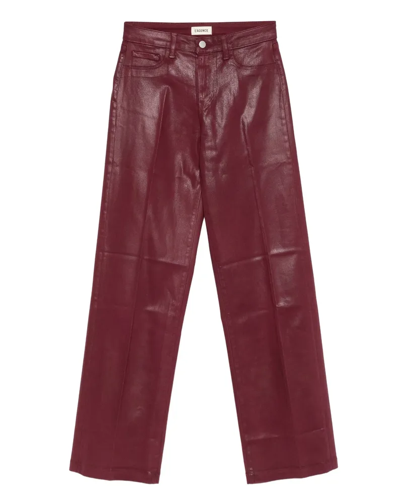 L'Agence Cotton-blend Pants Red