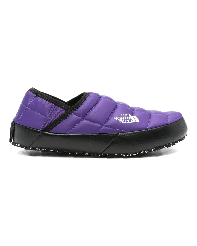 The North Face Quilted Slip-ons Purple
