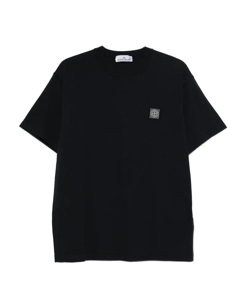 Stone Island Logo-patch T-shirt Blue