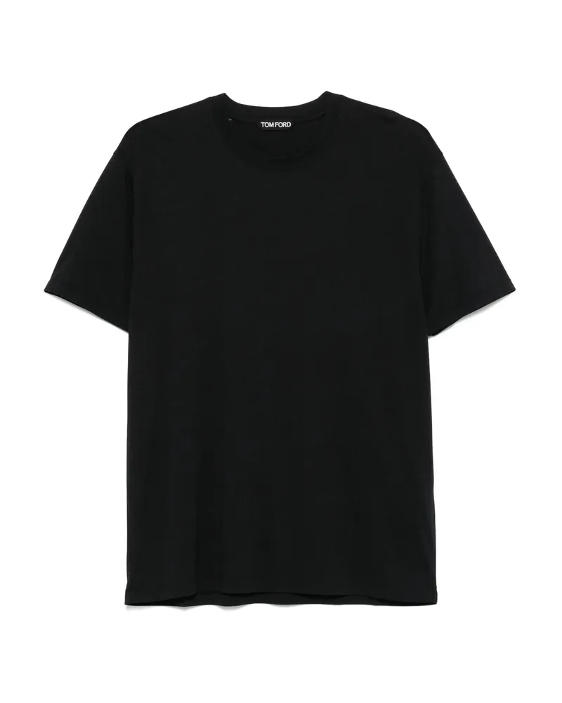 Tom Ford Crew-neck Short-sleeve T-shirt Black