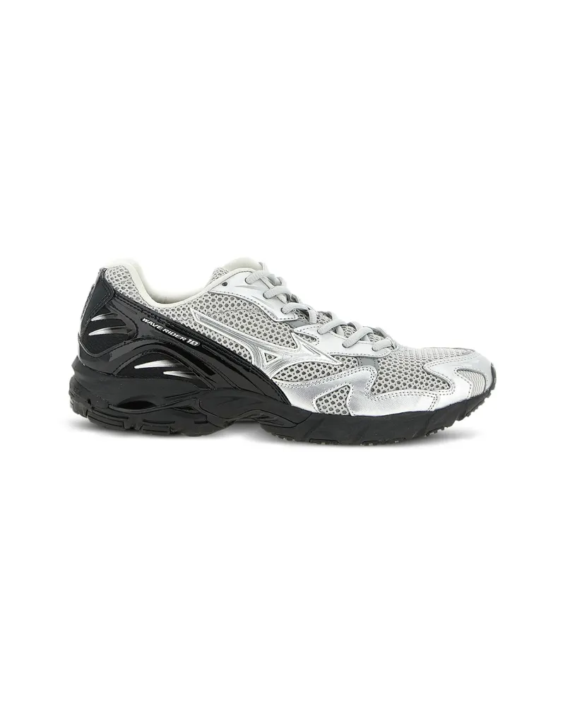 Mizuno Wave Rider 10 Lace-up Sneakers Silver