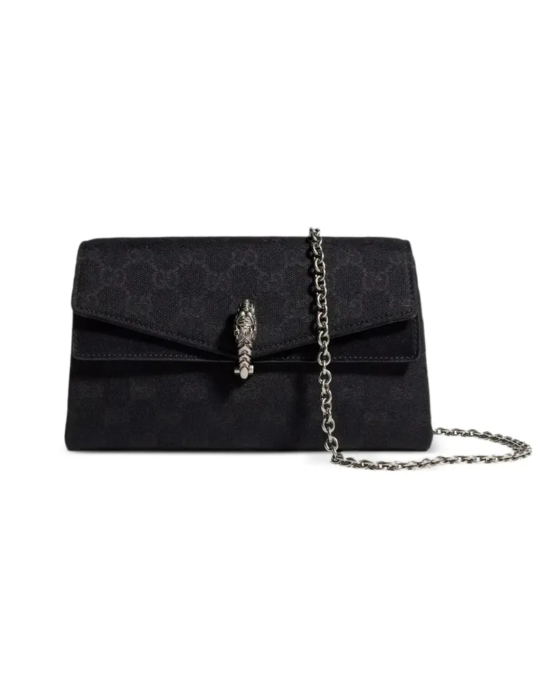 Gucci Dionysus Small Patterned Shoulder Bag Black