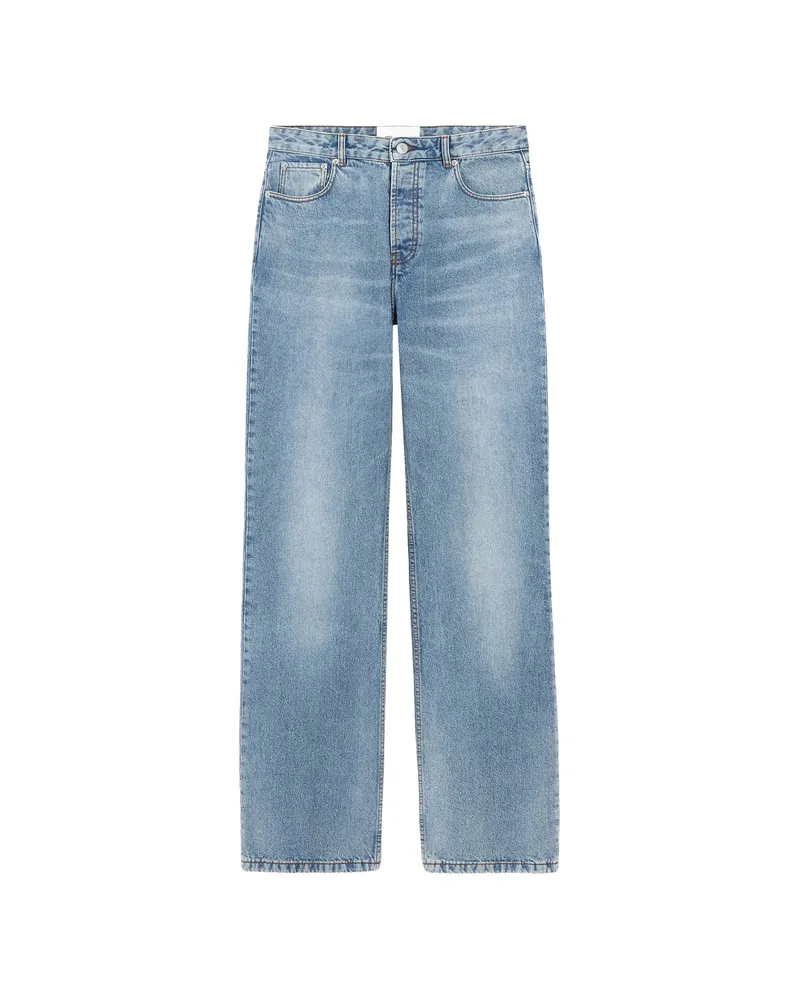 AMI Paris Wide-leg Jeans Blue