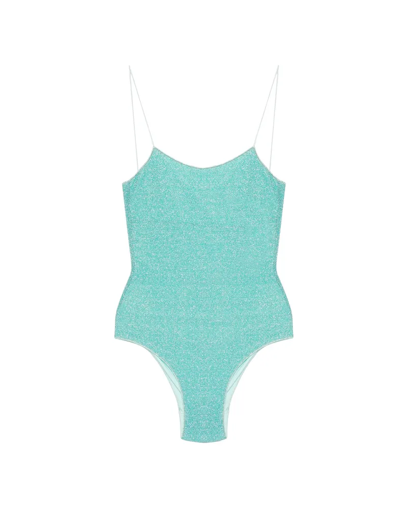 Oséree Lumierè Glitter-effect Swimsuit Blue