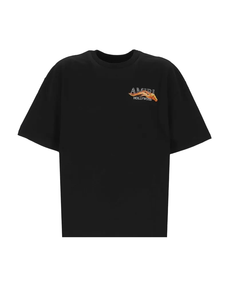 Amiri Hollywood Horse Printed T-shirt Black