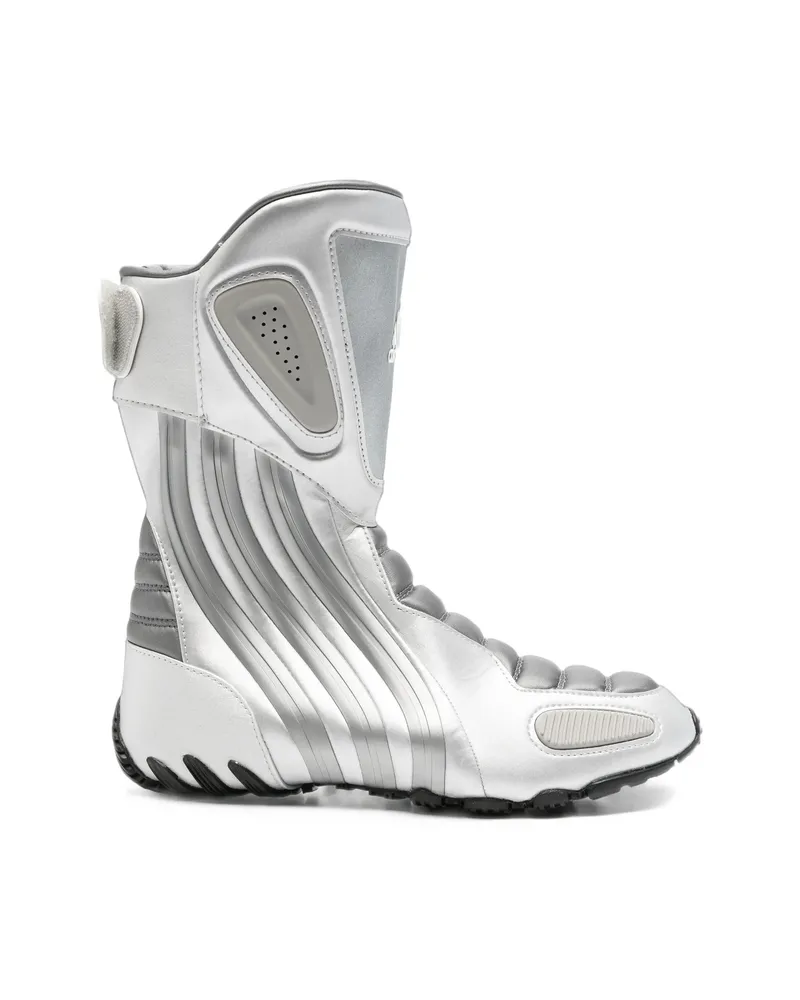 adidas High-top Panelled Sneakers Silver