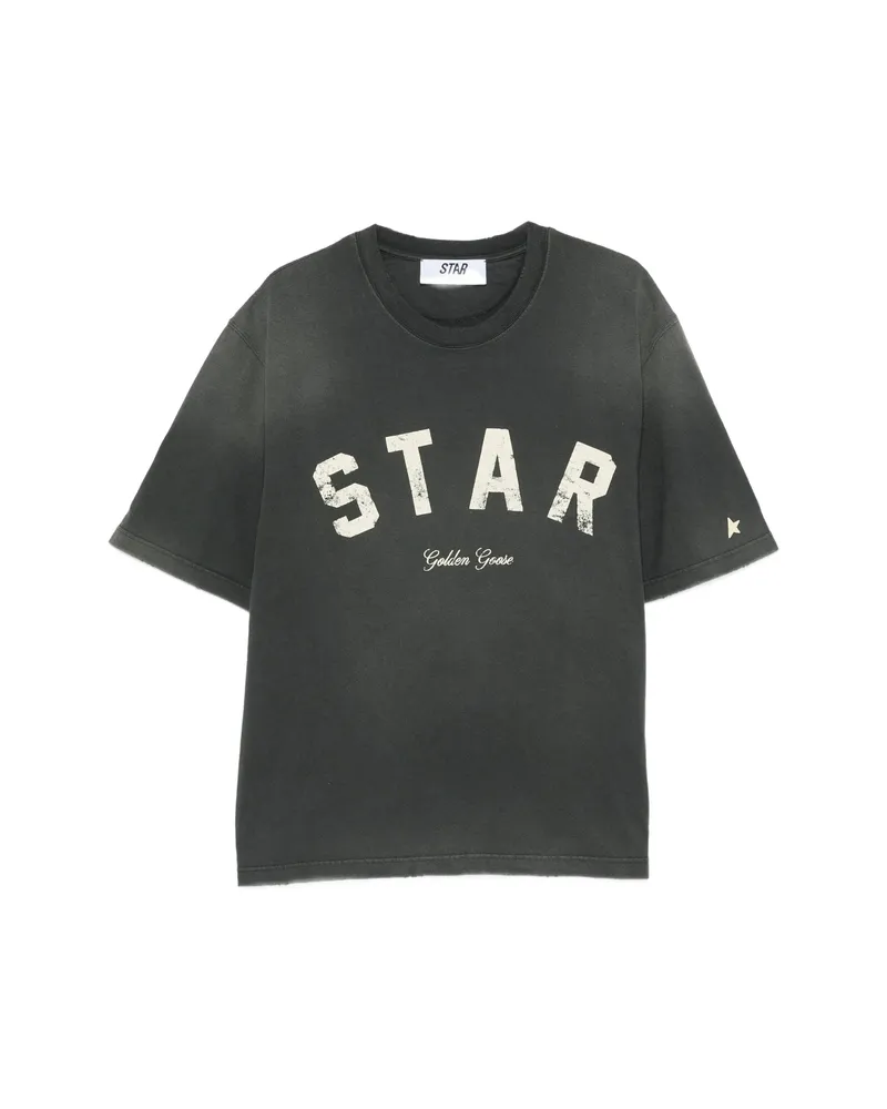 Golden Goose Star-graphic T-shirt Grey