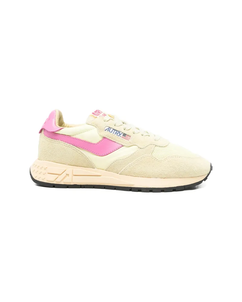 AUTRY Reelwind Panelled Sneakers Yellow