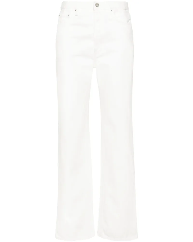 Totême Mid-rise Straight Jeans White