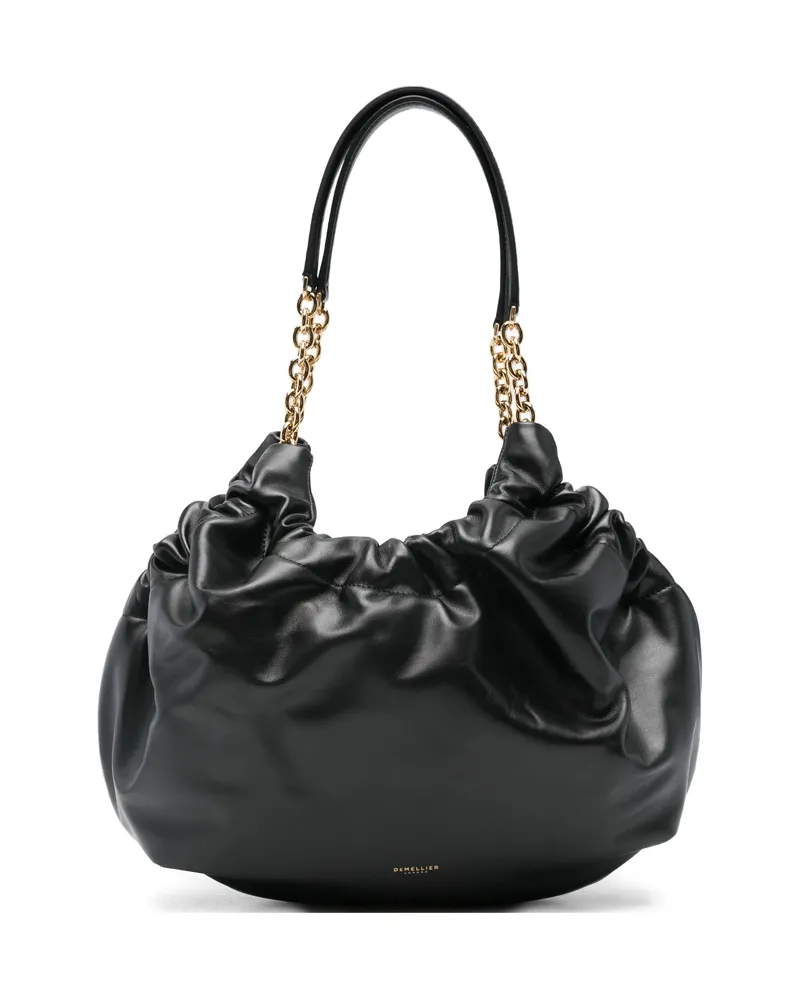 DeMELLIER Midi Miami Shoulder Bag Black