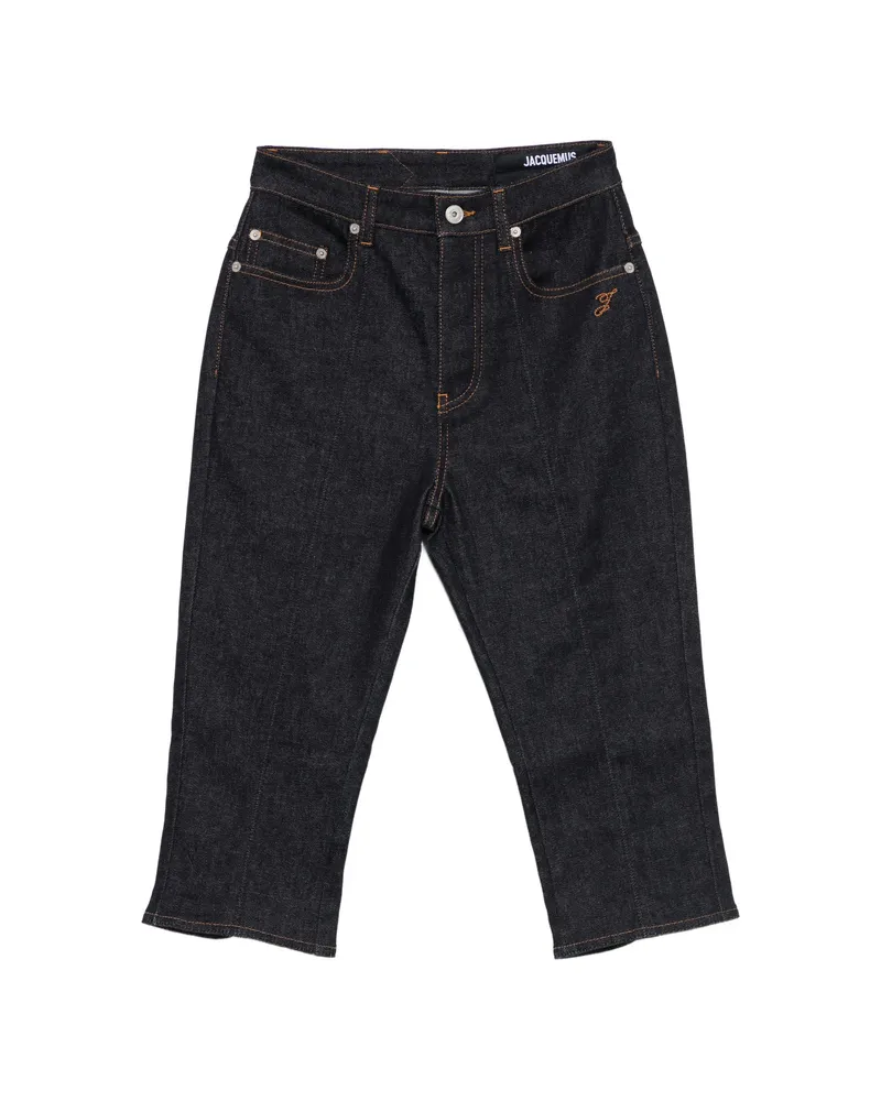 Jacquemus Le De-Nimes Cropped Jeans Blue