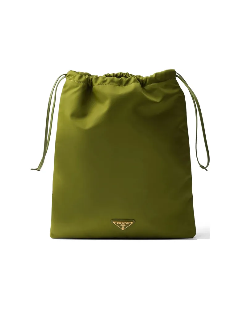 Prada Prada Wish Re-nylon Pouch Green
