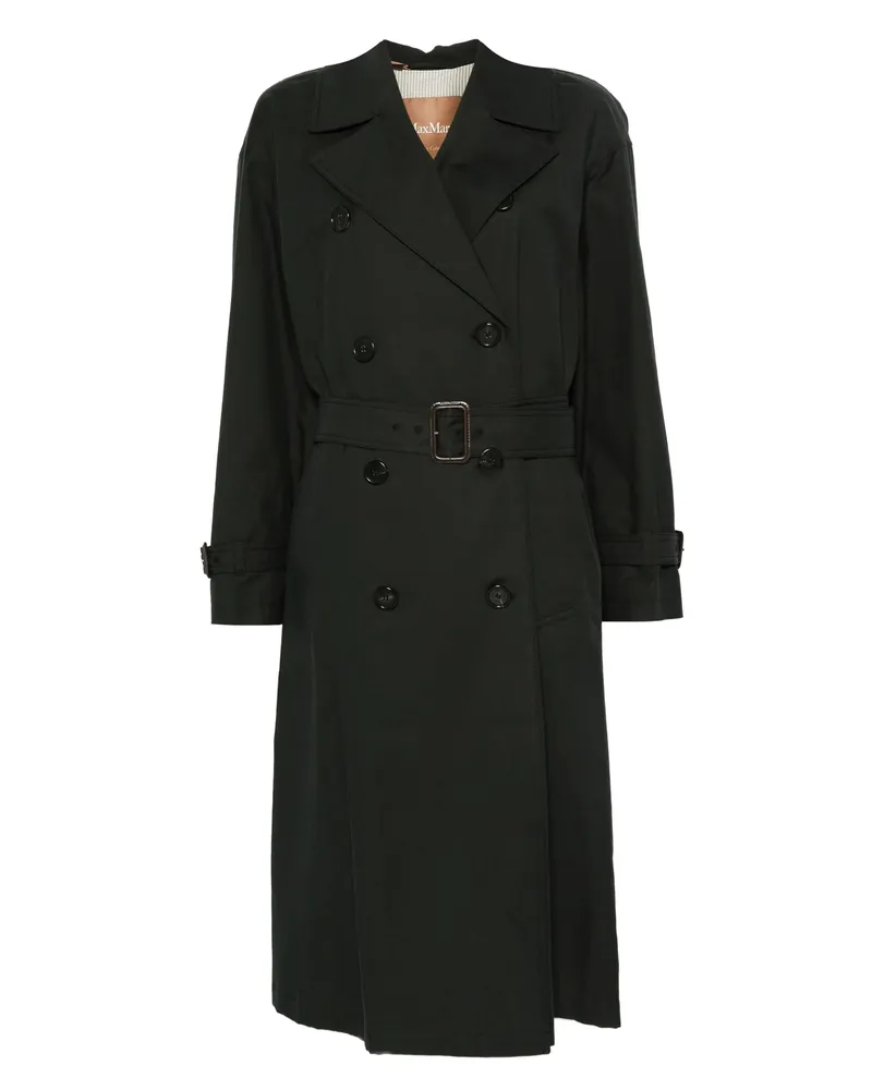 Max Mara Double-breasted Belted Coat Black