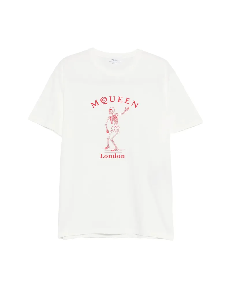 Alexander McQueen Skeleton-graphic T-shirt White