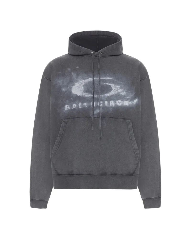 Balenciaga Crayon Loop Logo Hoodie Grey