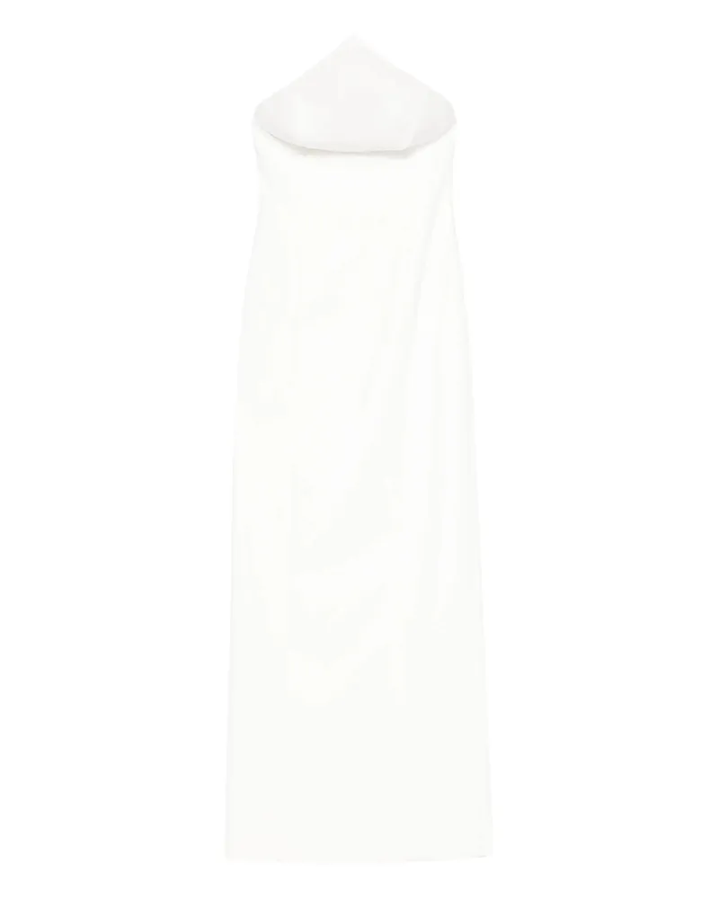 Solace London Senna Strapless Maxi Dress Neutrals