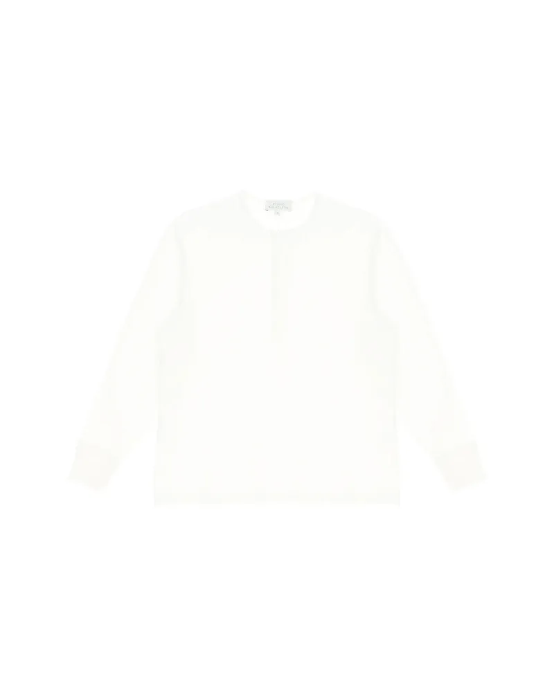 Studio Nicholson Long-sleeve Henley T-shirt White
