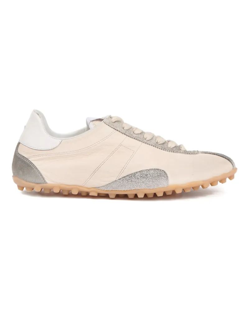 Maison Margiela Leather Sneakers Neutrals