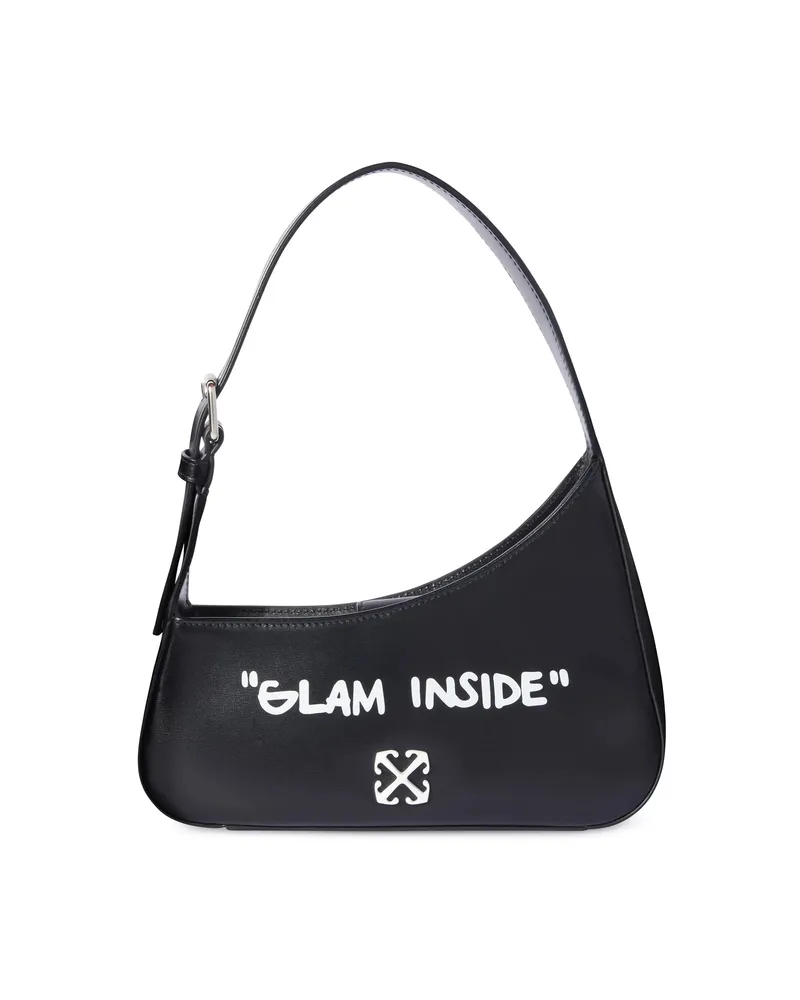 OFF-WHITE Jitney Quote Shoulder Bag Black
